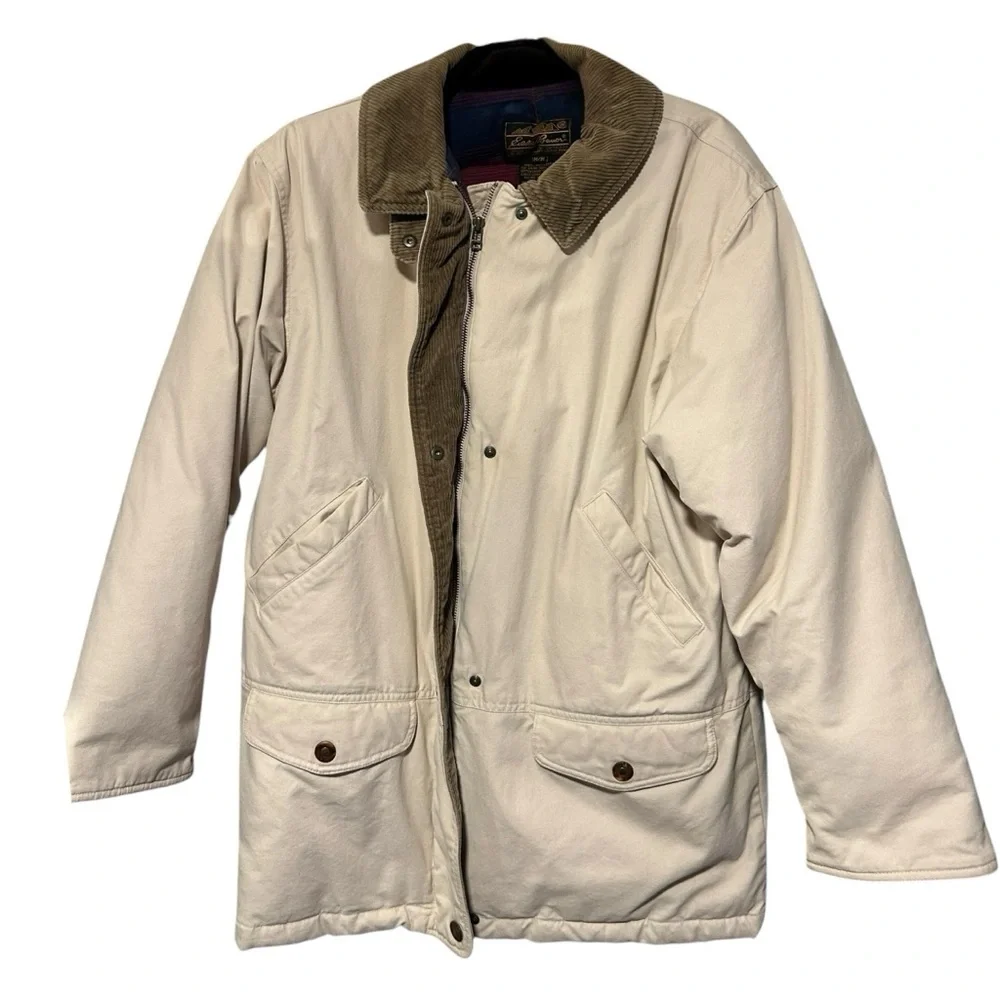 Men's Vintage Eddie Bauer Goose Down Corduroy Collar Jacket Size M